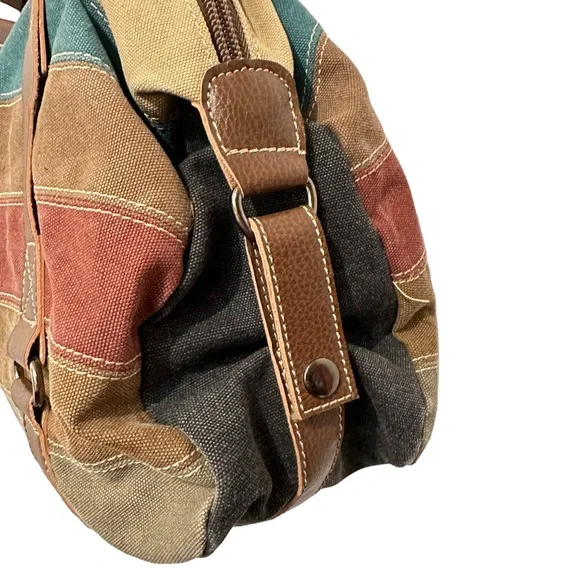 Manjianghong Striped Canvas Tote Bag - Picture 4 of 9